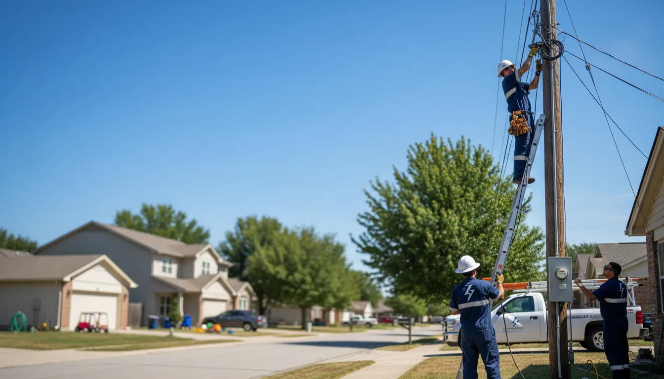 Residential electrician providing installation services in Otoe, NE